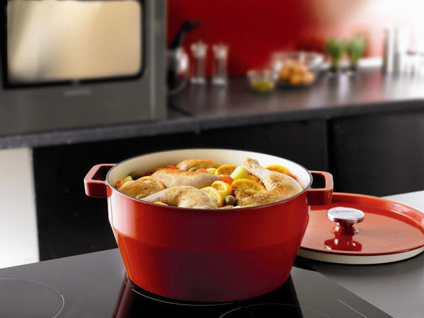 Cast iron red Round compatible with oven and indu - Pyrex® AR