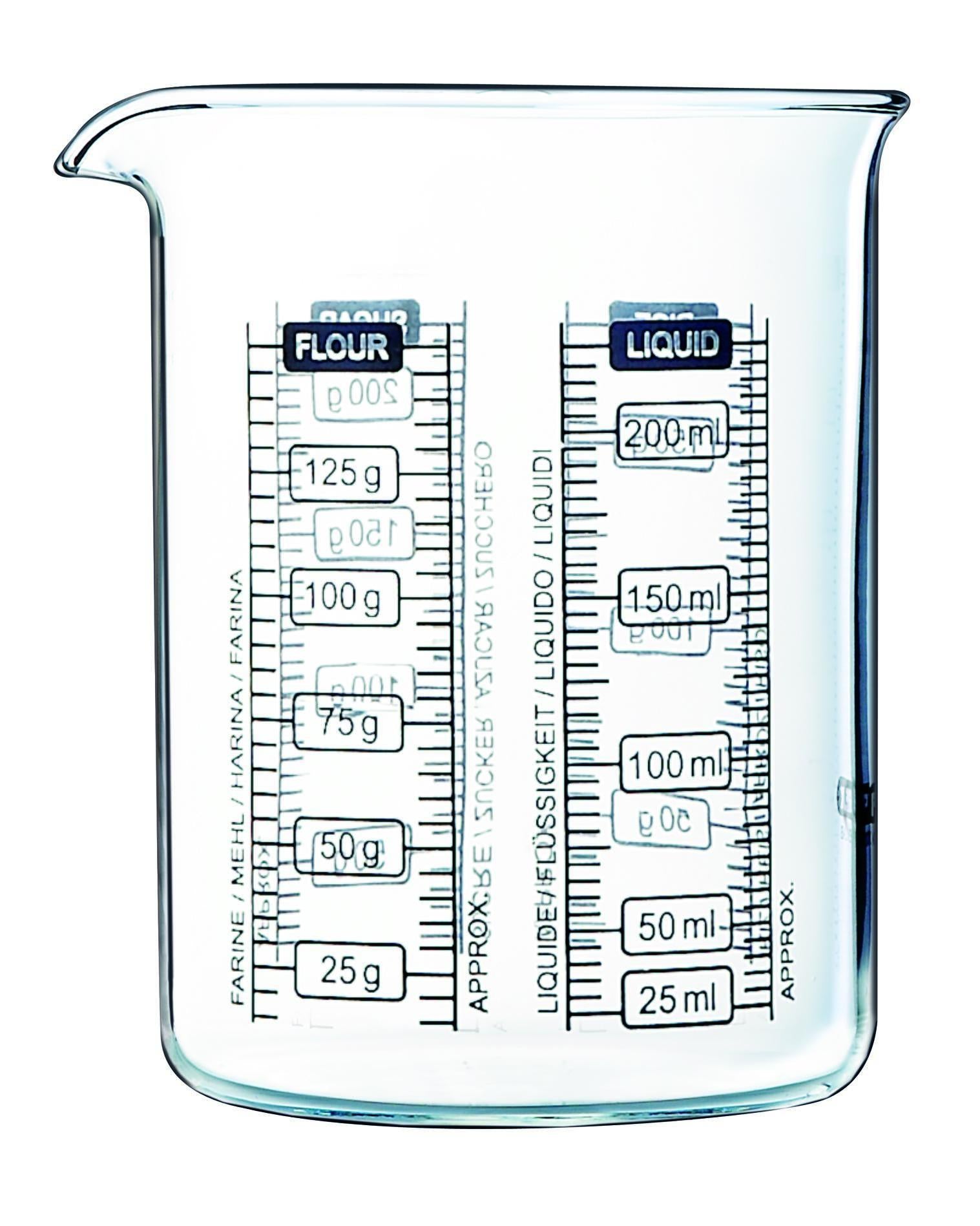 Pyrex Shaker à graduations Kitchen Lab en verre (0,50 L